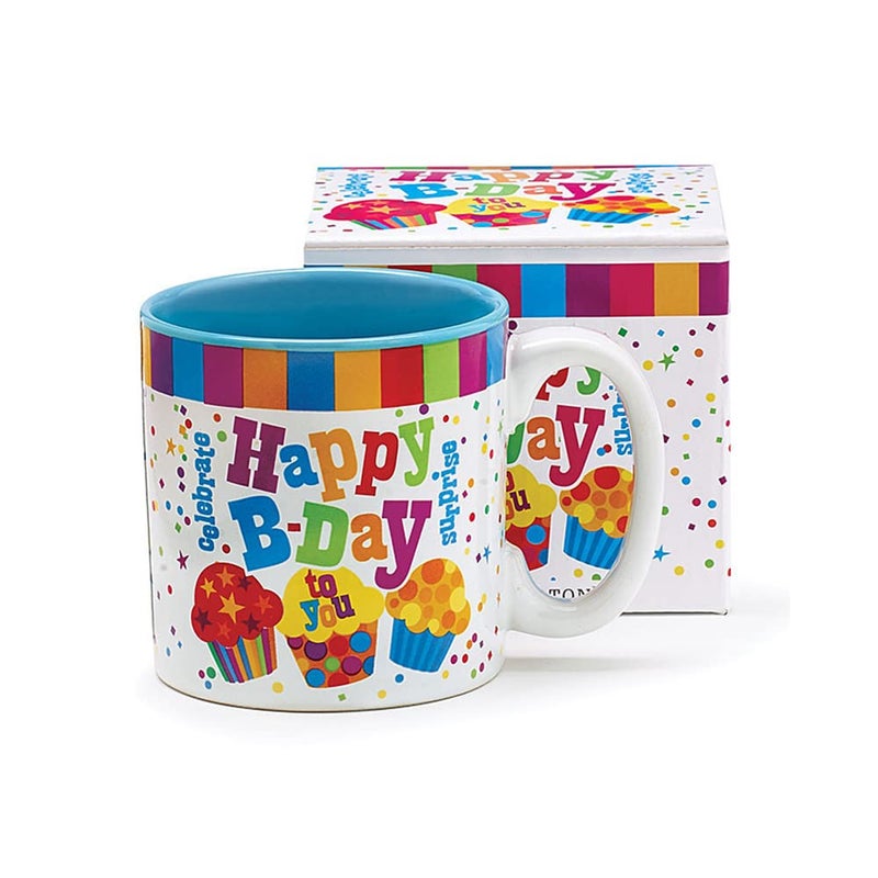 Burton and Burton 9728501 Happy Birthday to You Ceramic-Mug W/Box, Multicolor